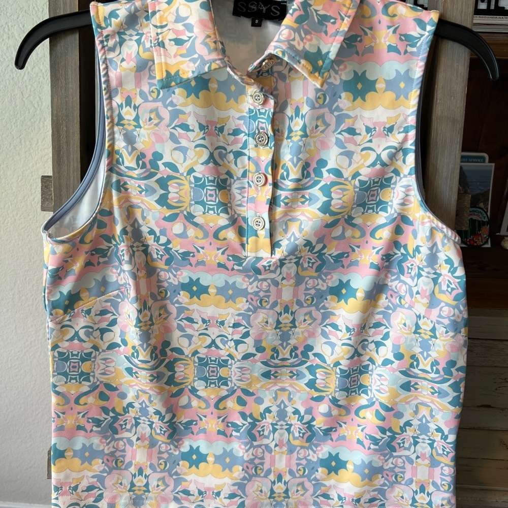 SSYS Women’s pastel retro abstract pickleball set size small - Picture 3 of 12